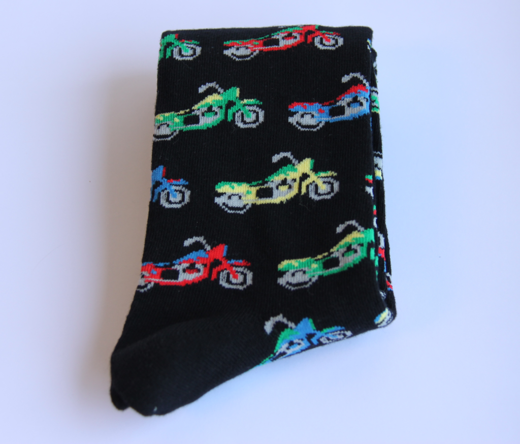 Multi Colour Bikes on socks | National Motorcycle Museum