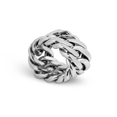 silver chain ring